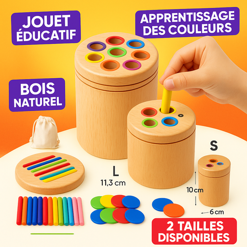 Jouet d'apprentissage en bois (2-5ans)