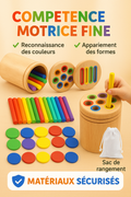 Jouet d'apprentissage en bois (2-5ans)